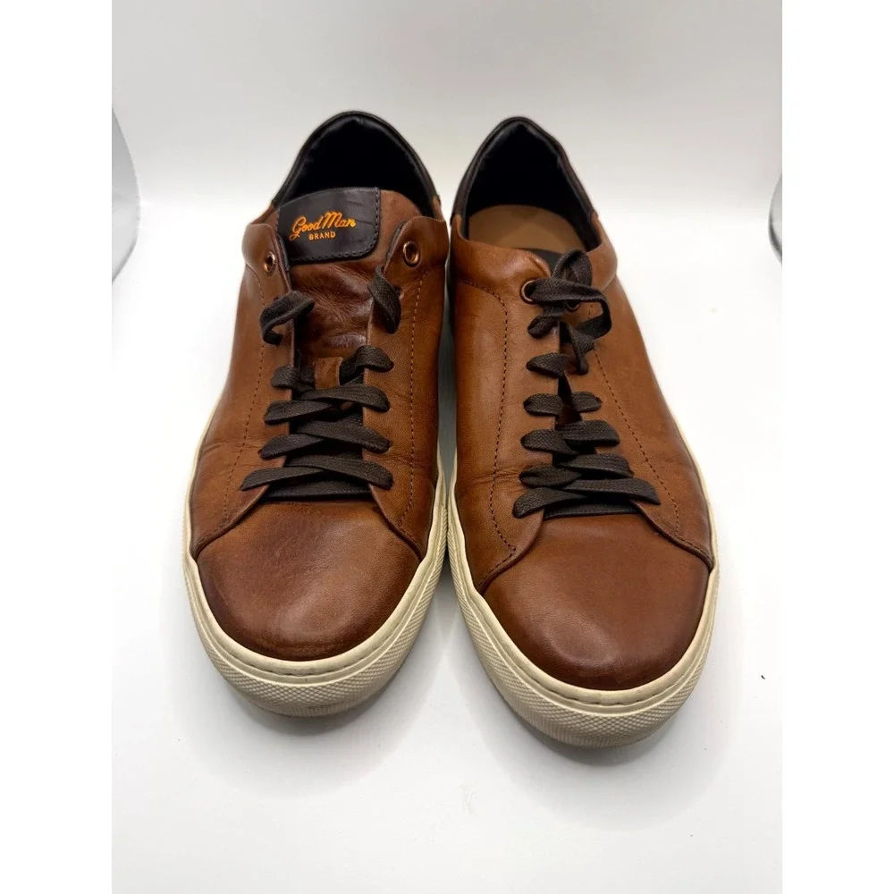 Good Man Brand Legend Lo Top‎ Mens 8 Sneaker Dark Vachetta Leather Casual Shoes